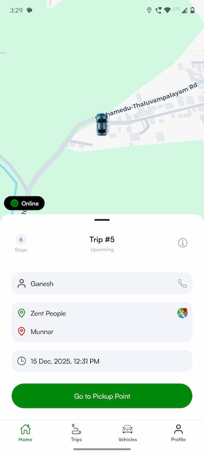 Trakxi Driver App - Fleet management mobile application for taxi and auto drivers in India